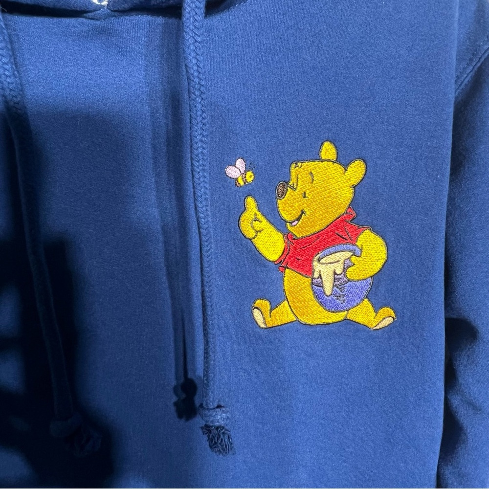 Disney Winnie the Pooh & Piglet Stay Sweet Embroidered Hoodie Women’s M (8-10) - Picture 3 of 8
